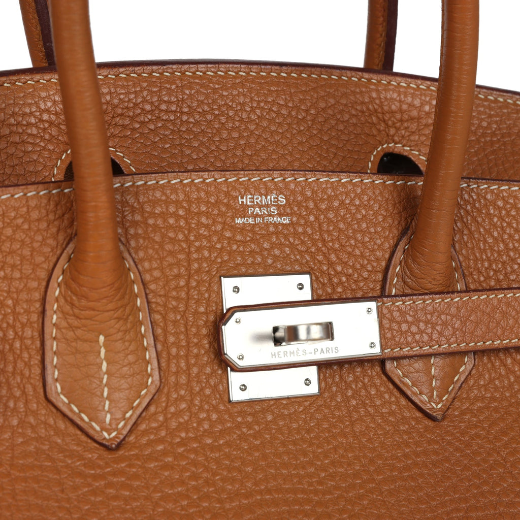 Hermes Birkin 30 Gold Togo Palladium Hardware