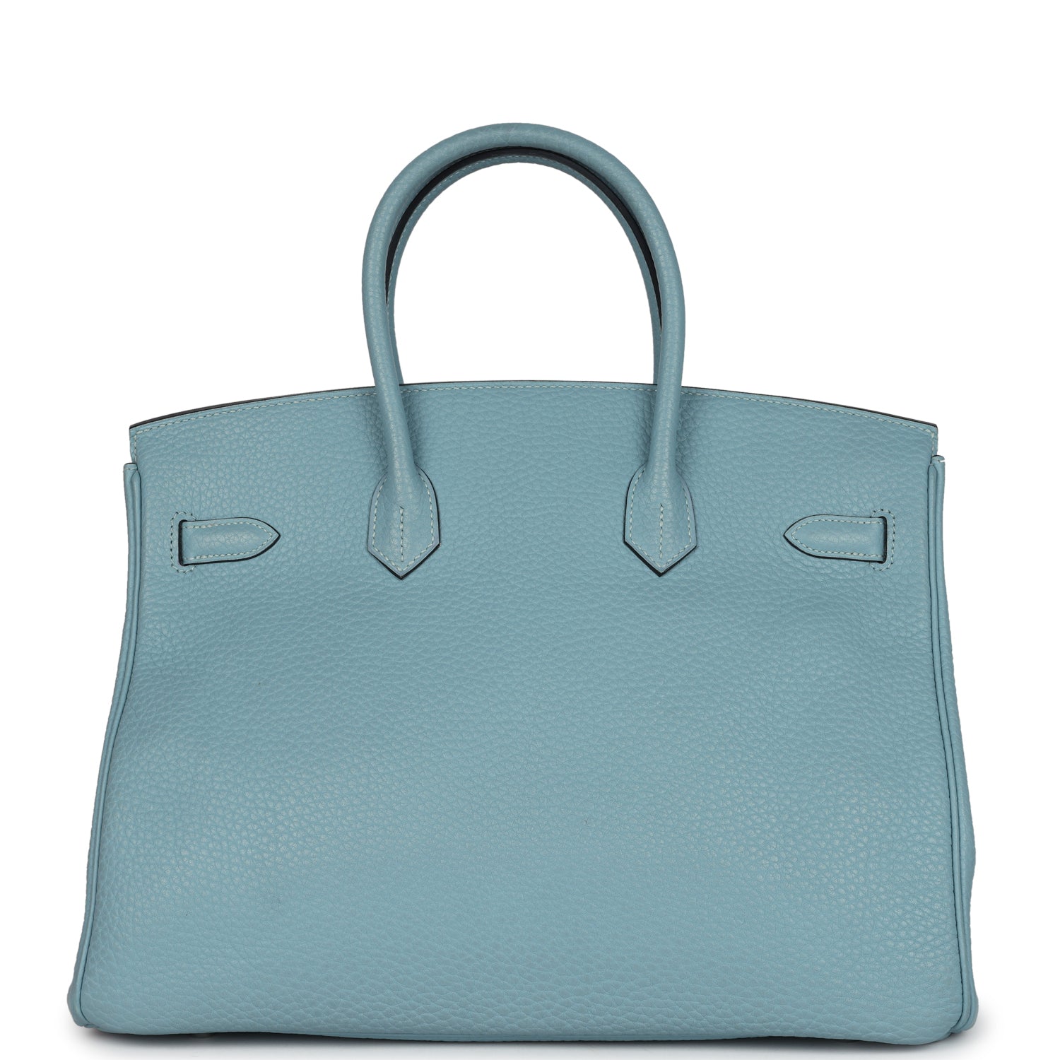 New Hermes Birkin 35 Ciel Togo Palladium Hardware