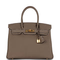 Hermes Birkin 30 Etoupe Togo Gold Hardware