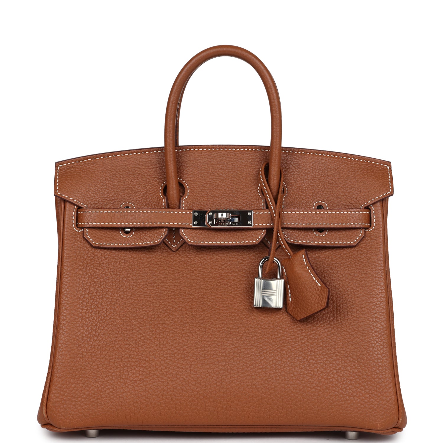 New Hermes Birkin 25 Gold Togo Palladium Hardware