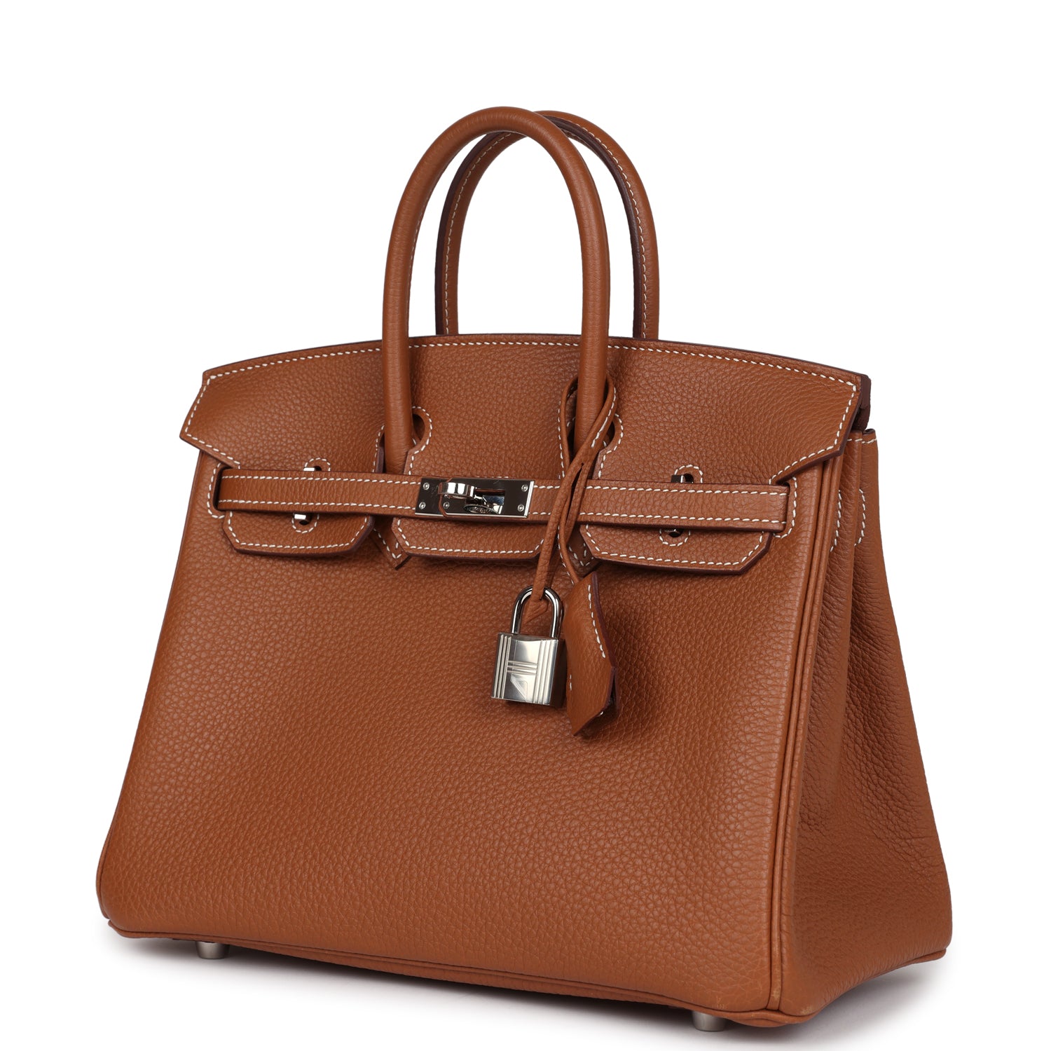 New Hermes Birkin 25 Gold Togo Palladium Hardware