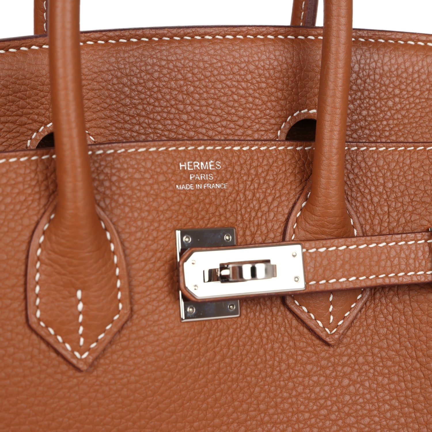 New Hermes Birkin 25 Gold Togo Palladium Hardware