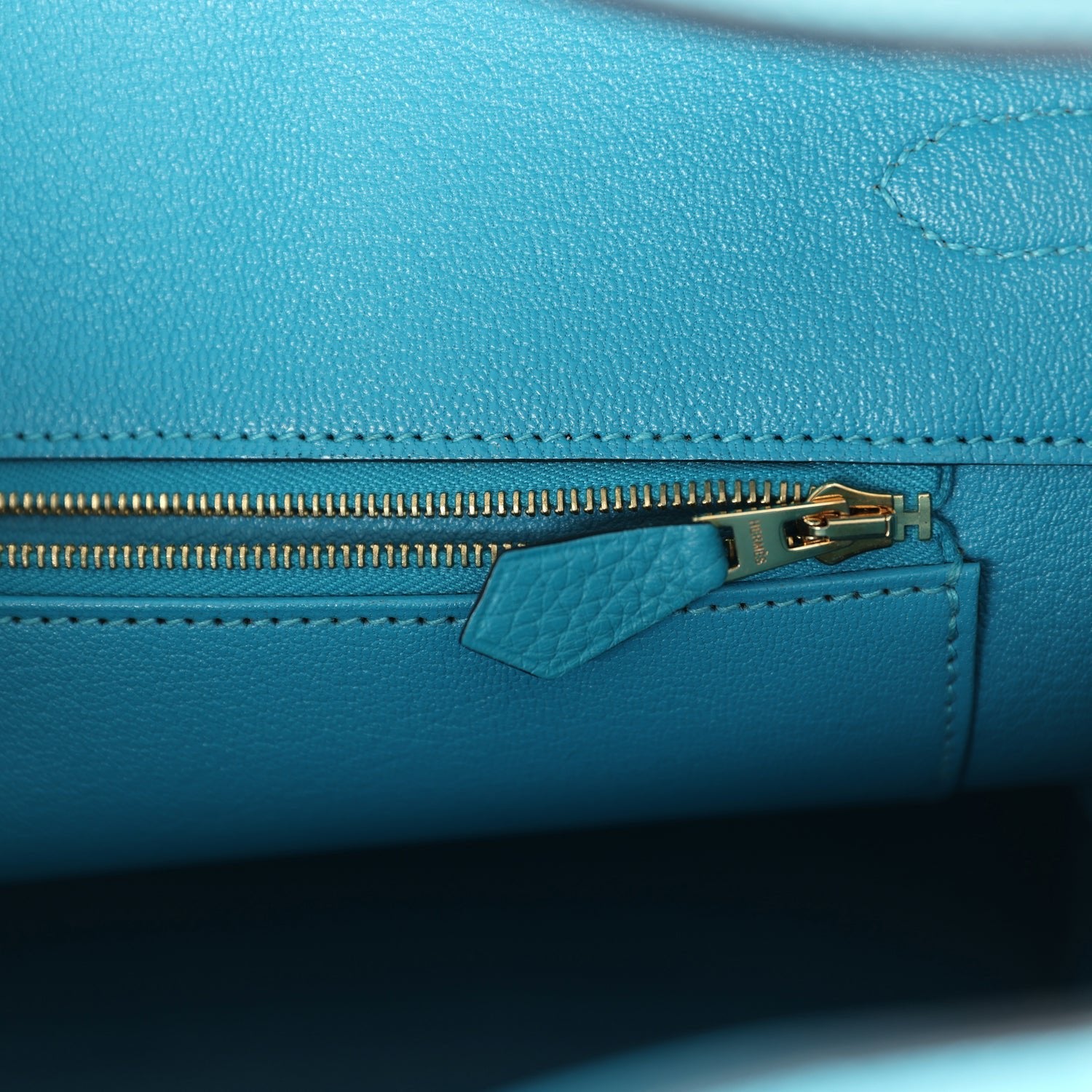 New Hermes Birkin 35 Bleu Izmir Clemence Gold Hardware