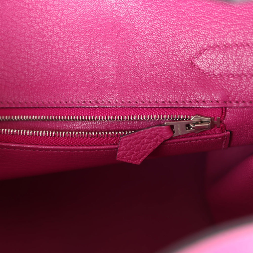 Hermes Birkin 30 Rose Pourpre Togo Palladium Hardware