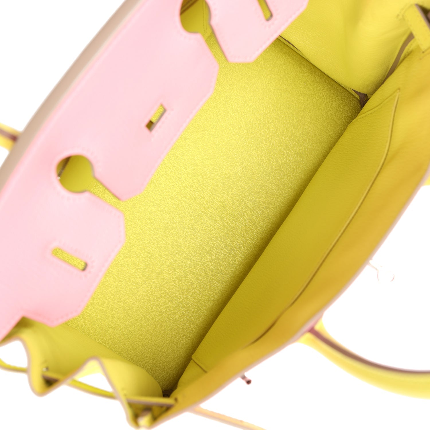 New Hermes Special Order (HSS) Birkin 30 Rose Confetti and Lime Chevre Mysore Palladium Hardware