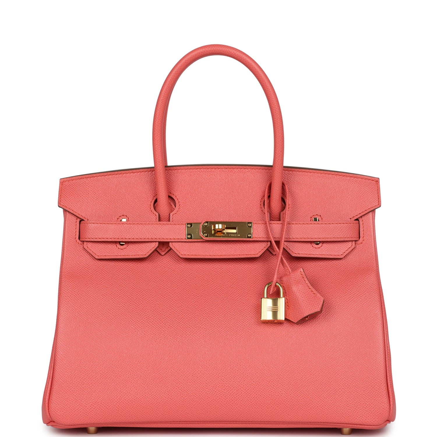 New Hermes Birkin 30 Flamingo Epsom Gold Hardware