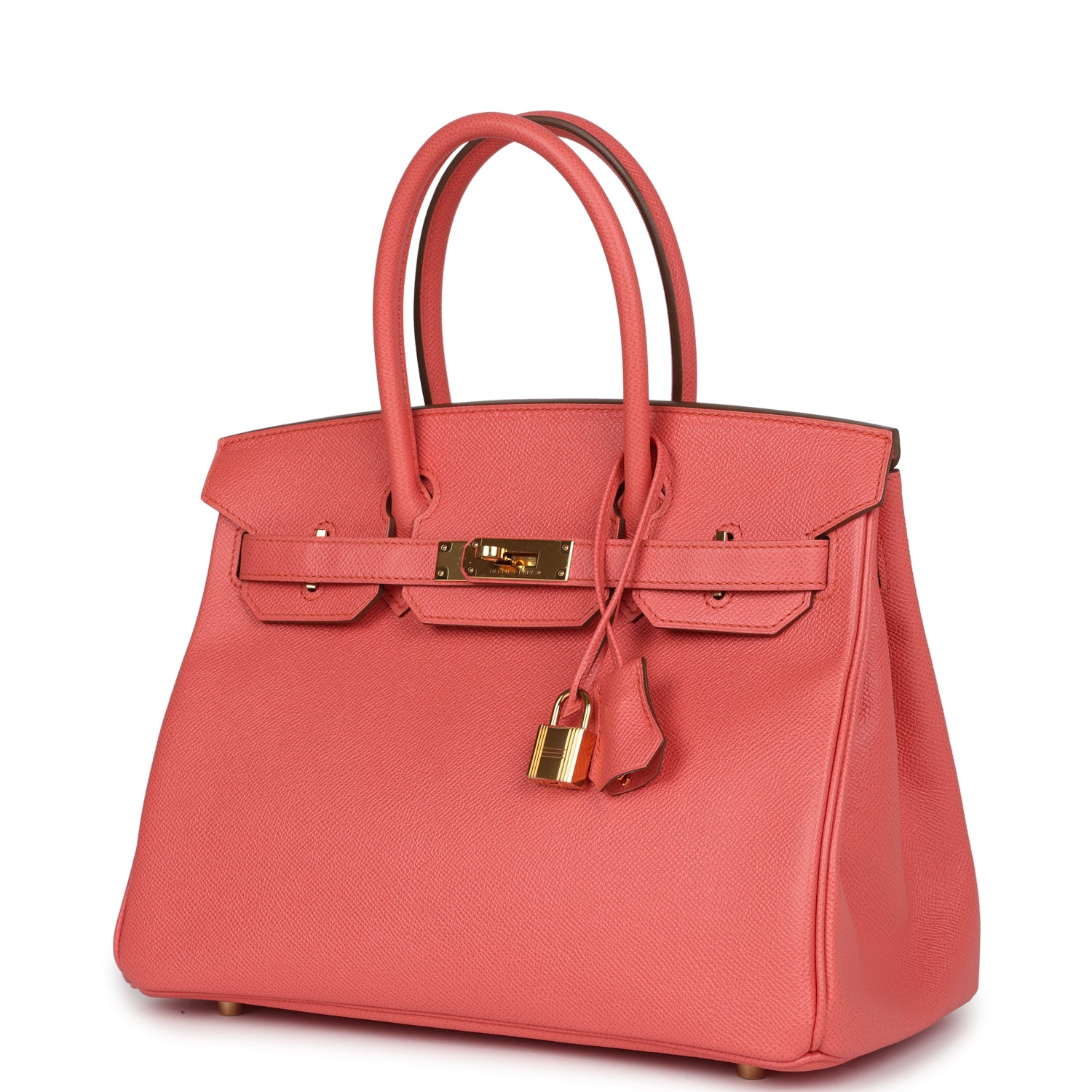New Hermes Birkin 30 Flamingo Epsom Gold Hardware