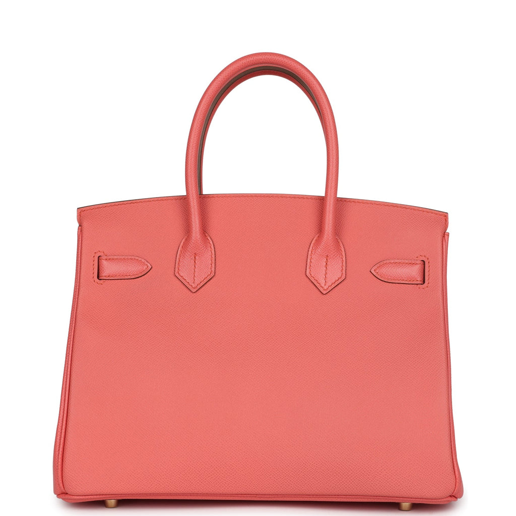 New Hermes Birkin 30 Flamingo Epsom Gold Hardware