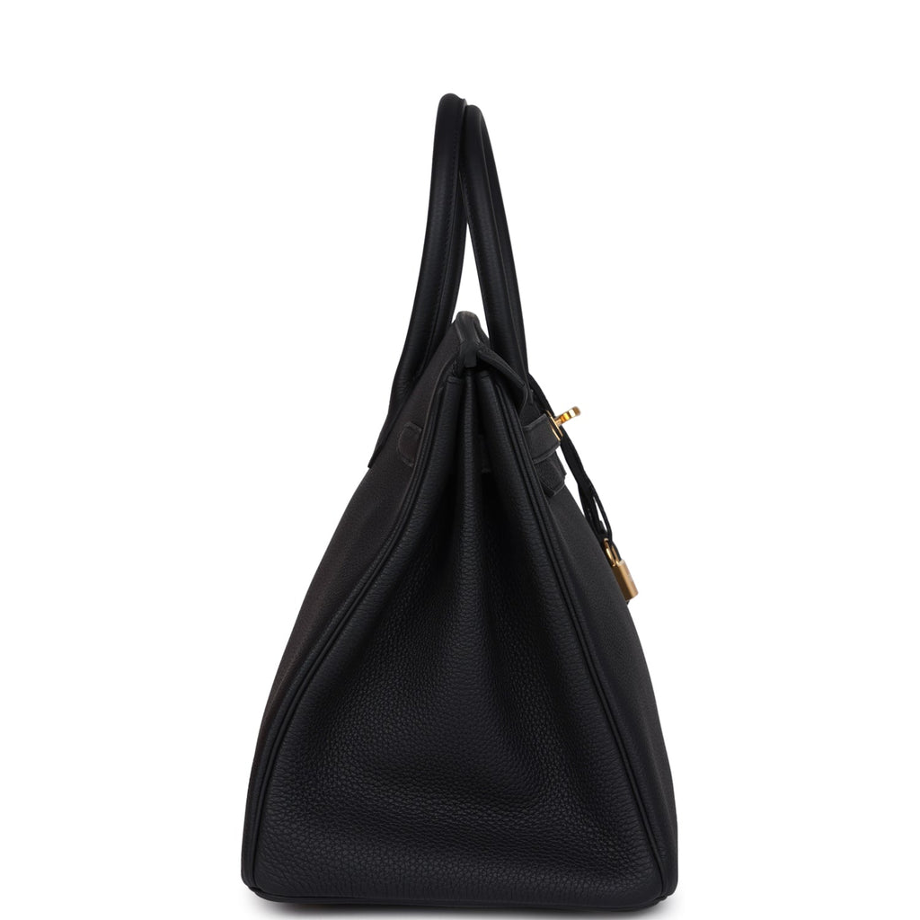 Hermes Birkin 35 Black Togo Gold Hardware