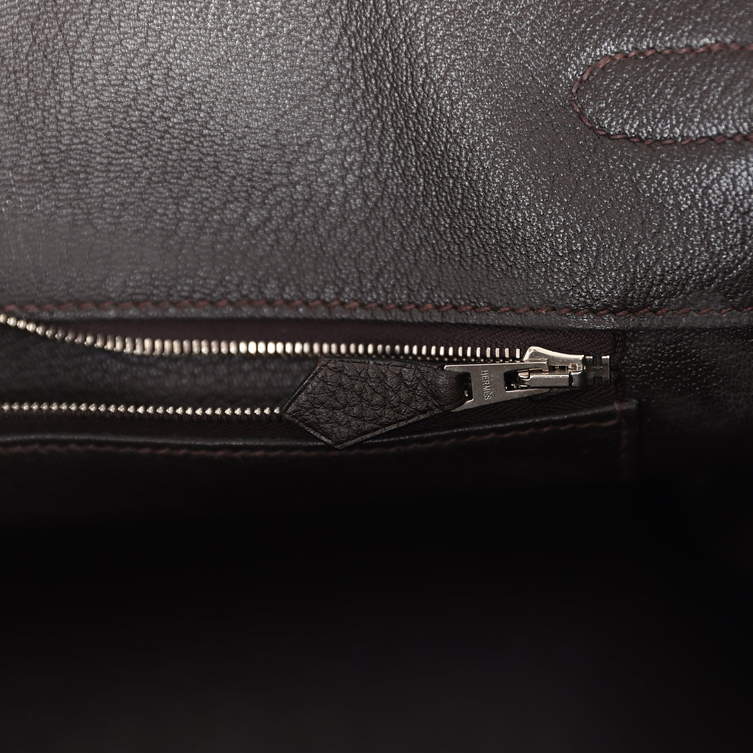Hermes Birkin 35 Cafe Clemence Palladium Hardware