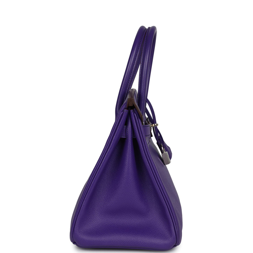 New Hermes Birkin 30 Crocus Epsom Palladium Hardware