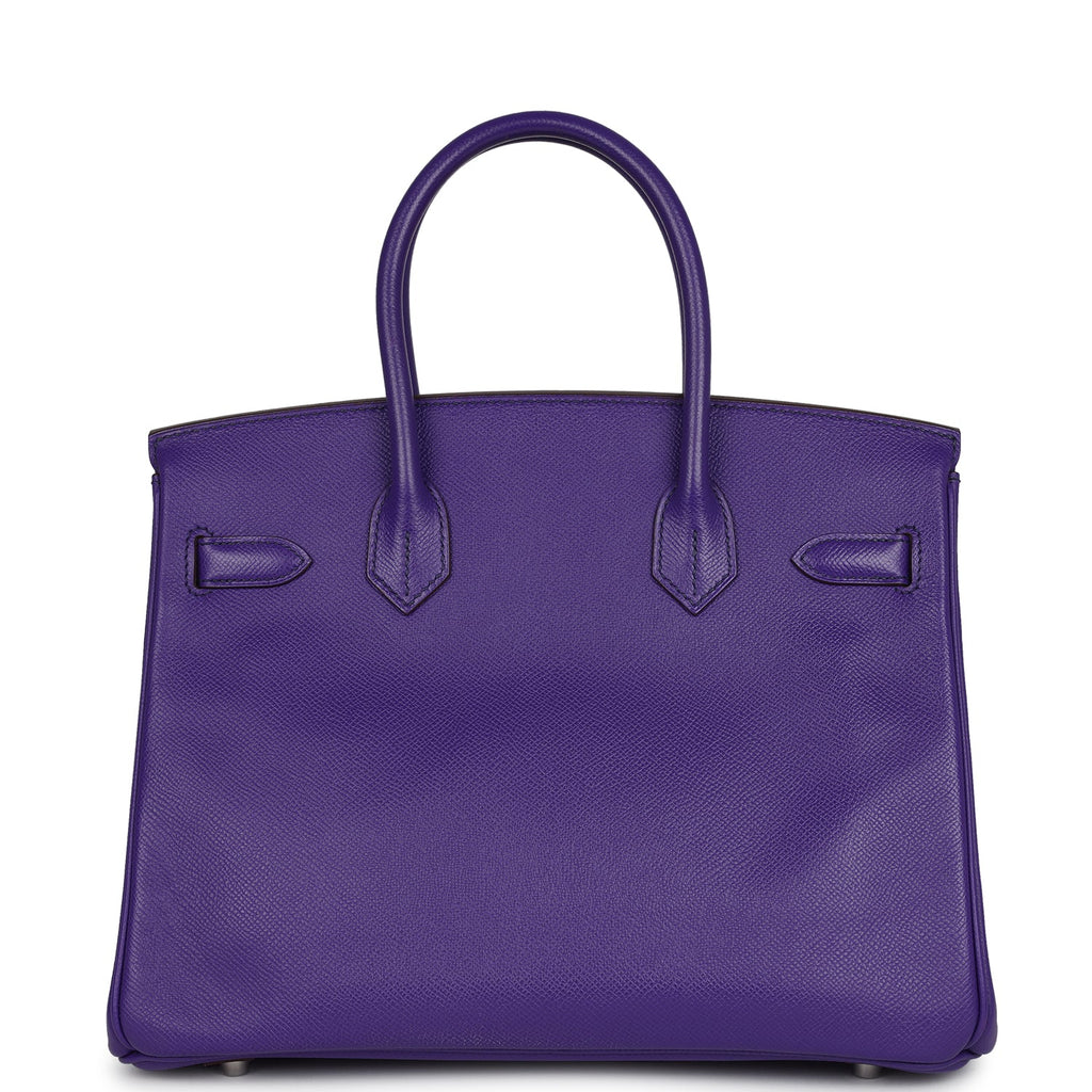 New Hermes Birkin 30 Crocus Epsom Palladium Hardware