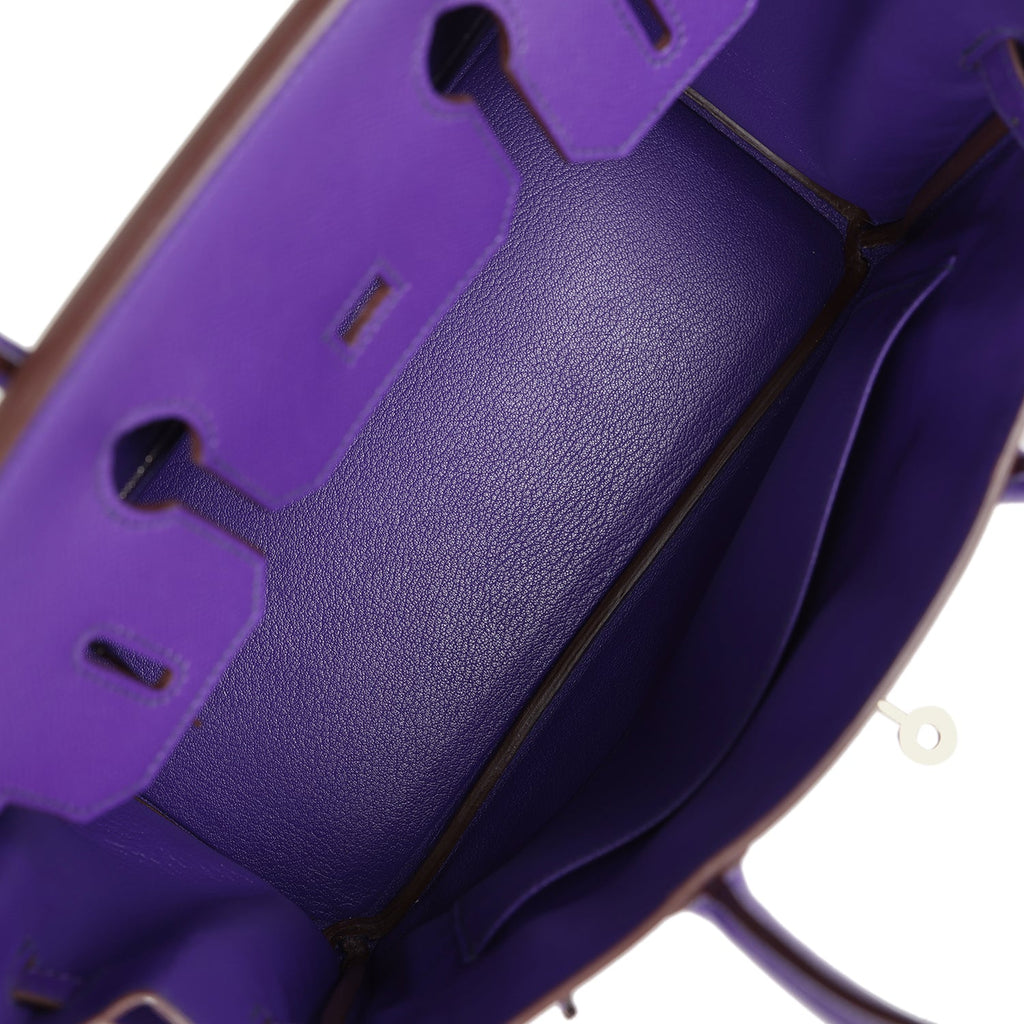 New Hermes Birkin 30 Crocus Epsom Palladium Hardware