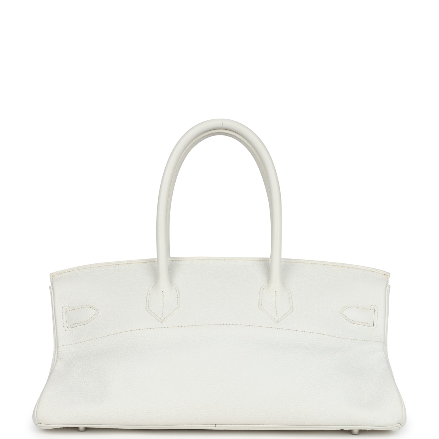 Hermes Shoulder Birkin 42 JPG White Clemence Palladium Hardware