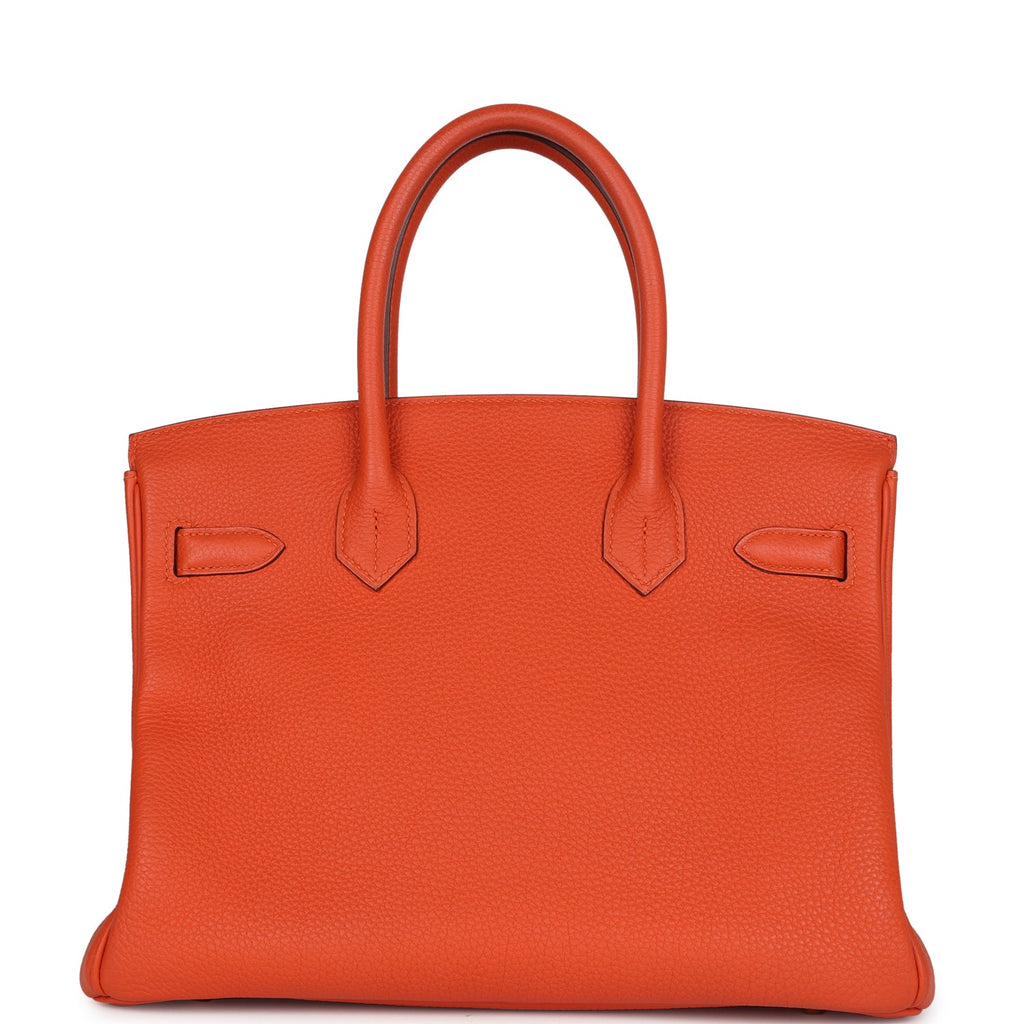 New Hermes Birkin 30 Feu Togo Gold Hardware