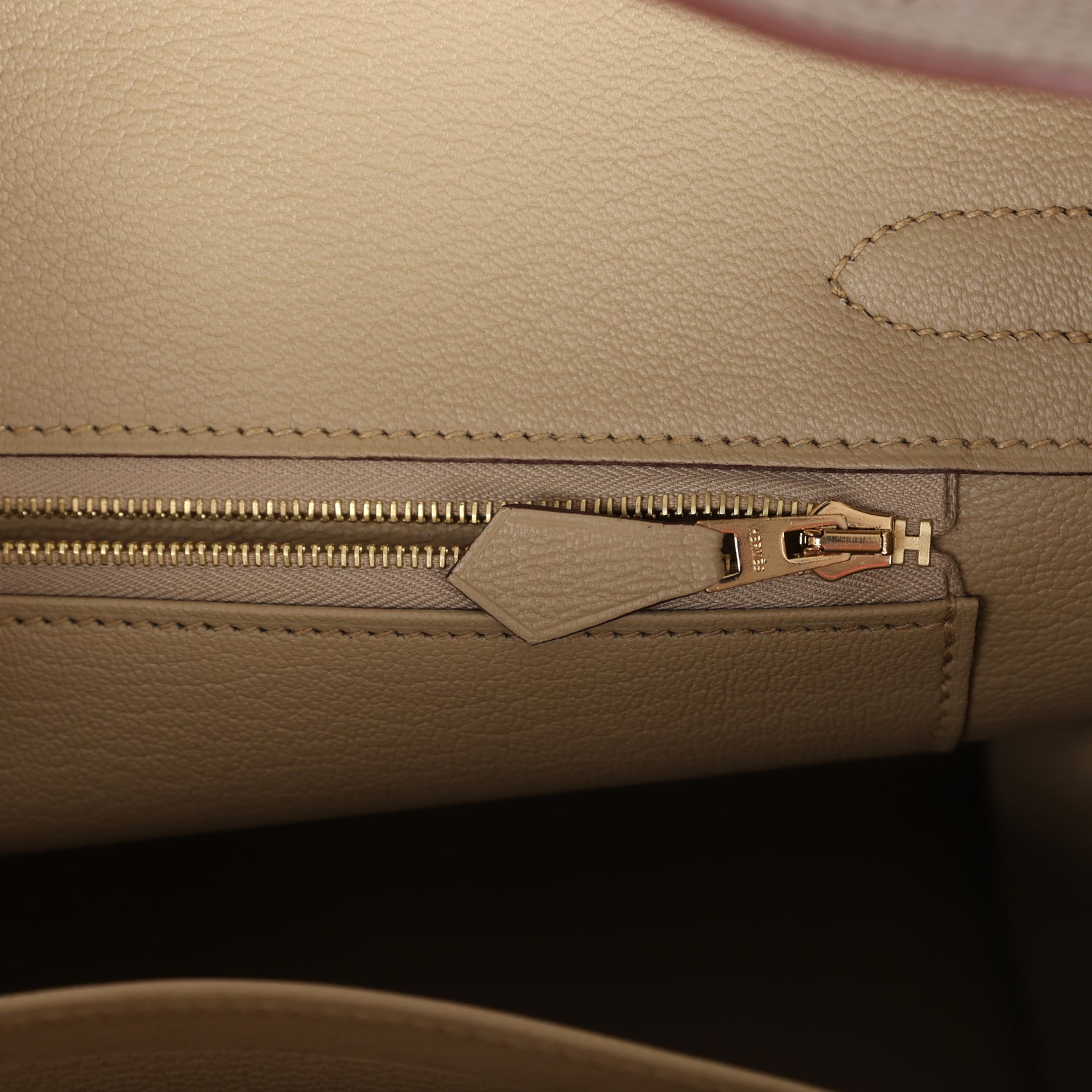 Hermes Special Order (HSS) Birkin 30 Bi-Color Gris Tourterelle and Etoupe Clemence Brushed Gold Hardware