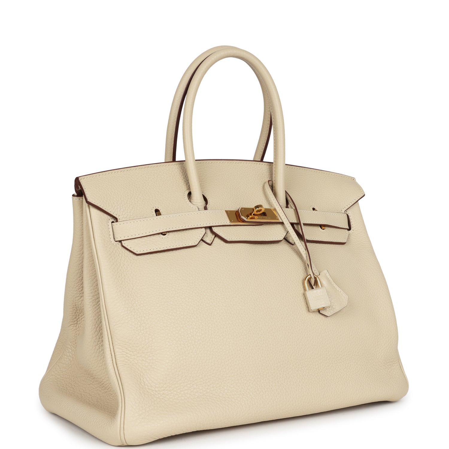 Hermes Birkin 35 Parchemin Clemence Gold Hardware