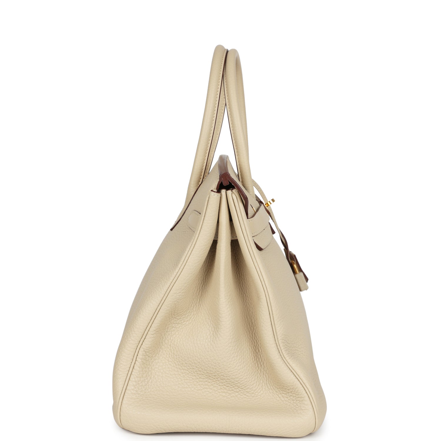 Hermes Birkin 35 Parchemin Clemence Gold Hardware