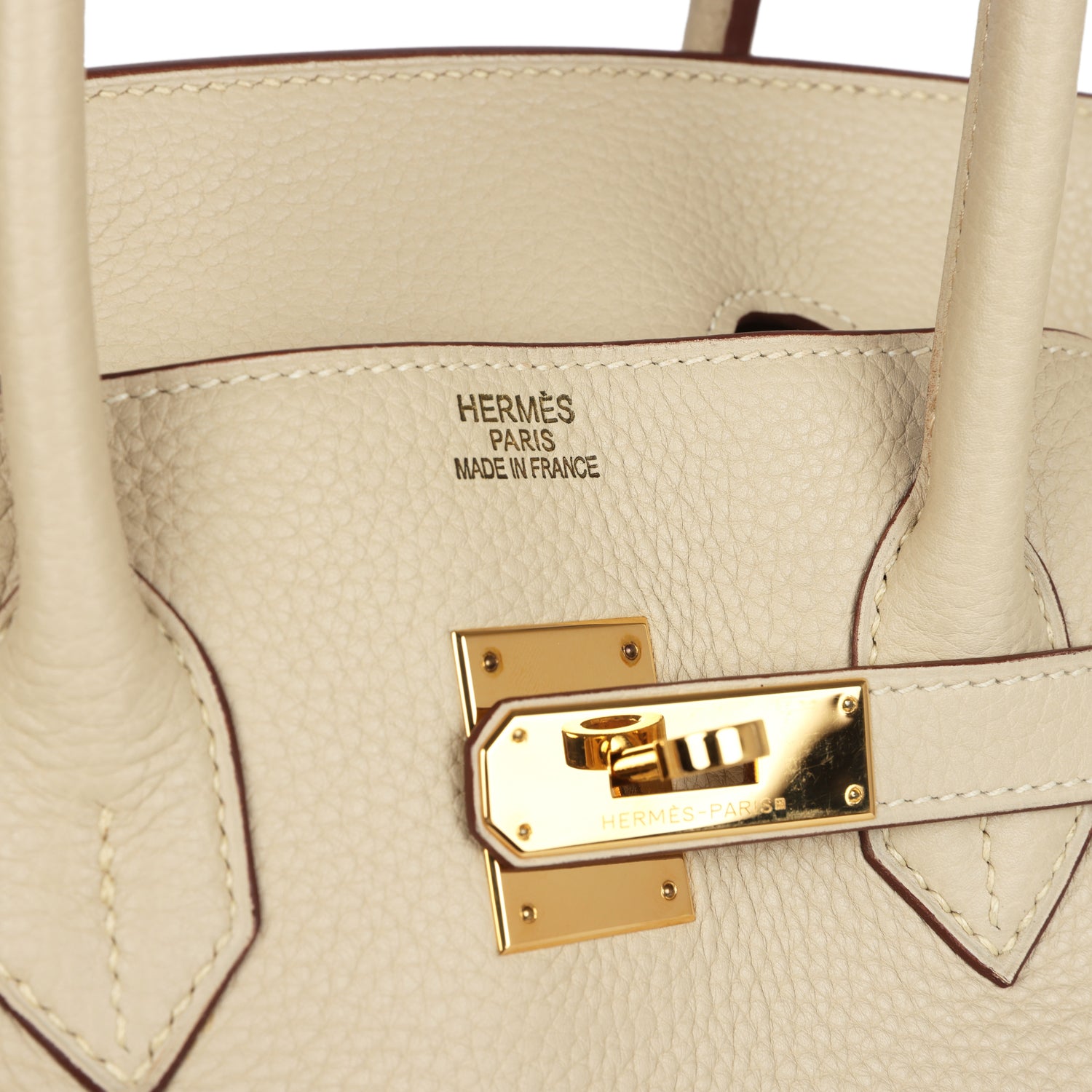 Hermes Birkin 35 Parchemin Clemence Gold Hardware