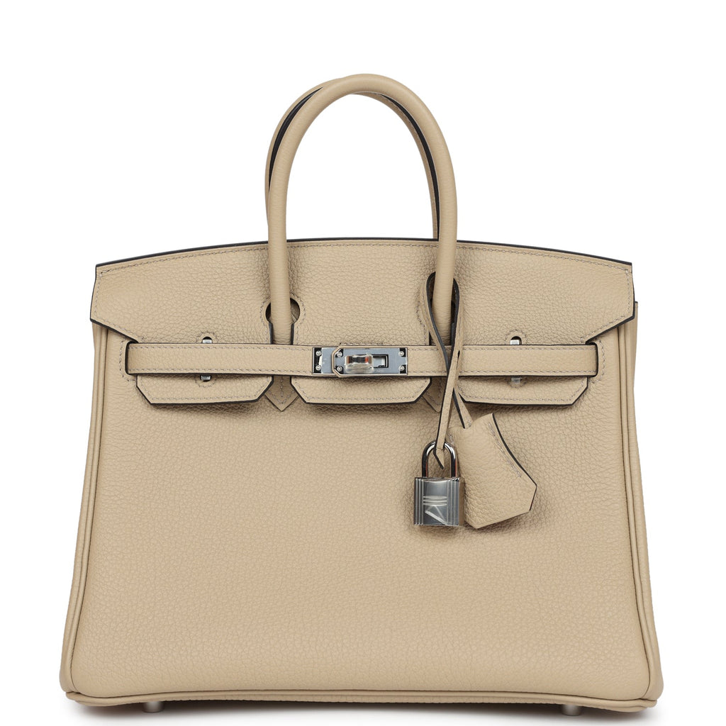 Hermes Birkin 25 Trench Verso Togo Palladium Hardware