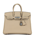 Hermes Birkin 25 Trench Verso Togo Palladium Hardware