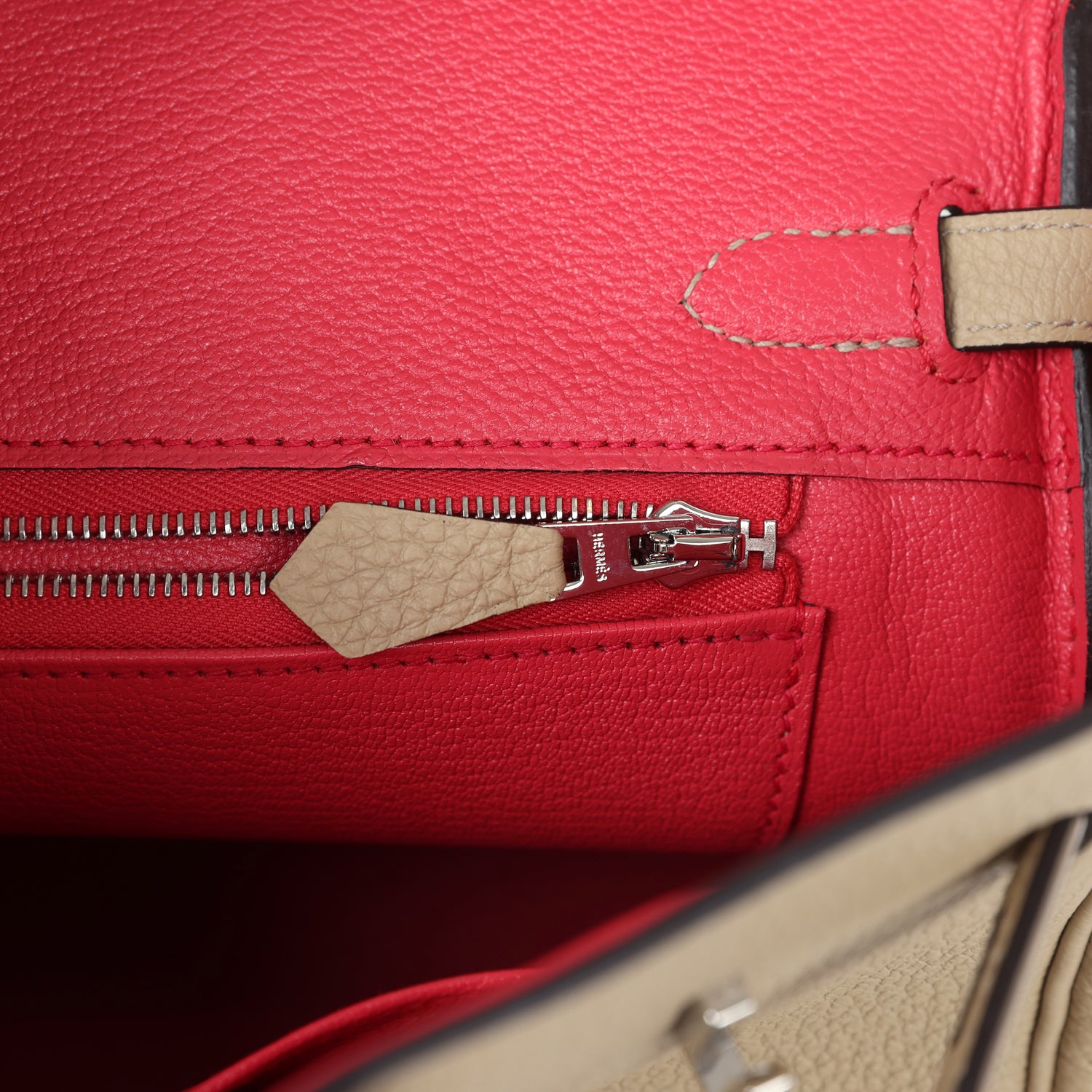 Hermes Birkin 25 Trench Verso Togo Palladium Hardware