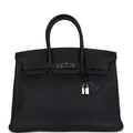 Hermes Birkin 35 Black Fjord Palladium Hardware