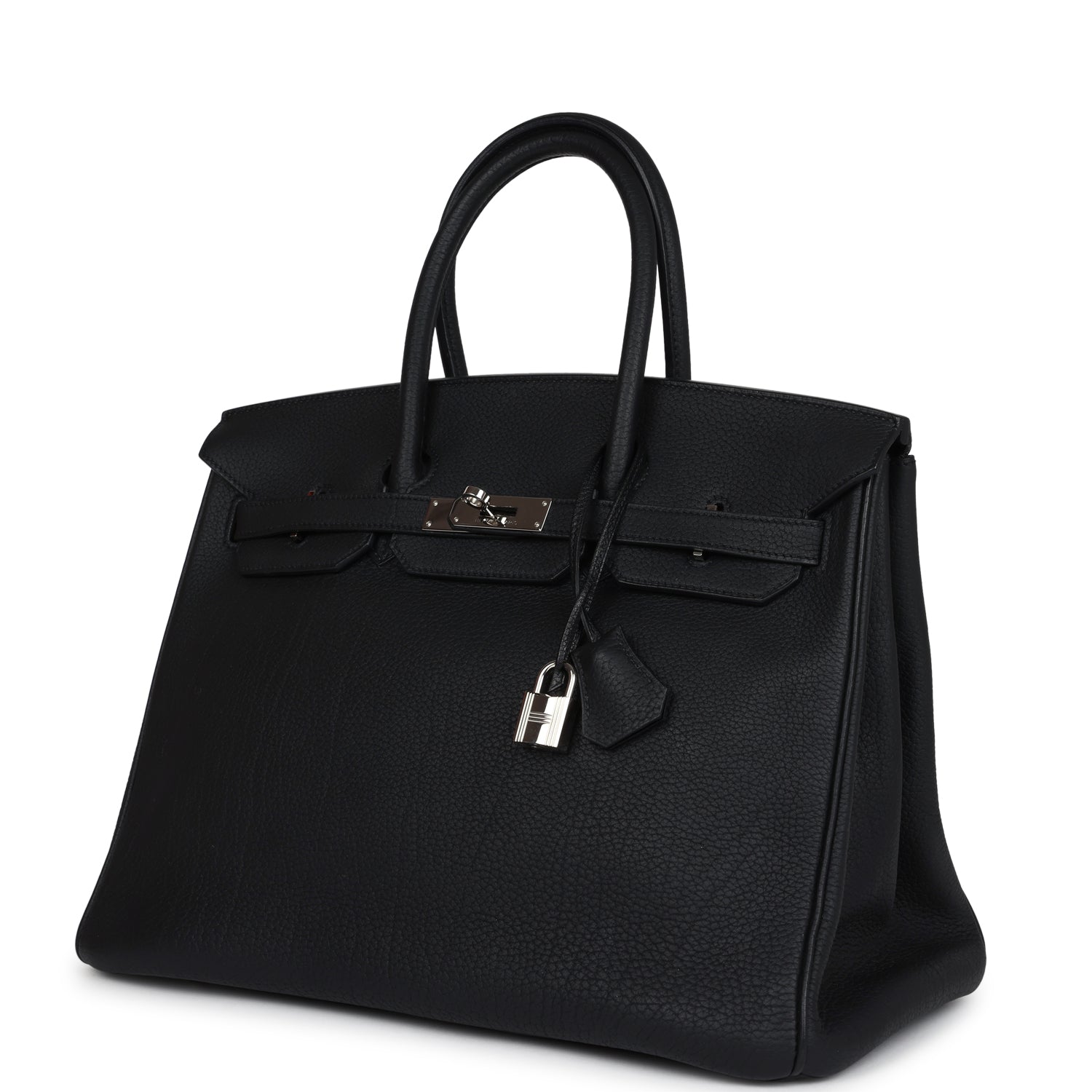 Hermes Birkin 35 Black Fjord Palladium Hardware