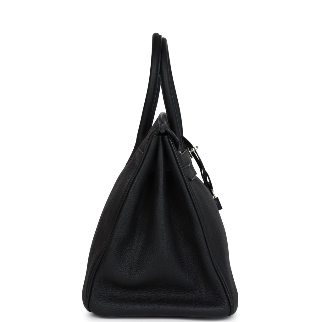 Hermes Birkin 35 Black Fjord Palladium Hardware