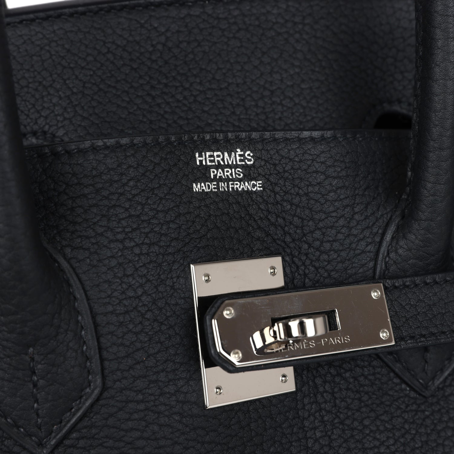 Hermes Birkin 35 Black Fjord Palladium Hardware