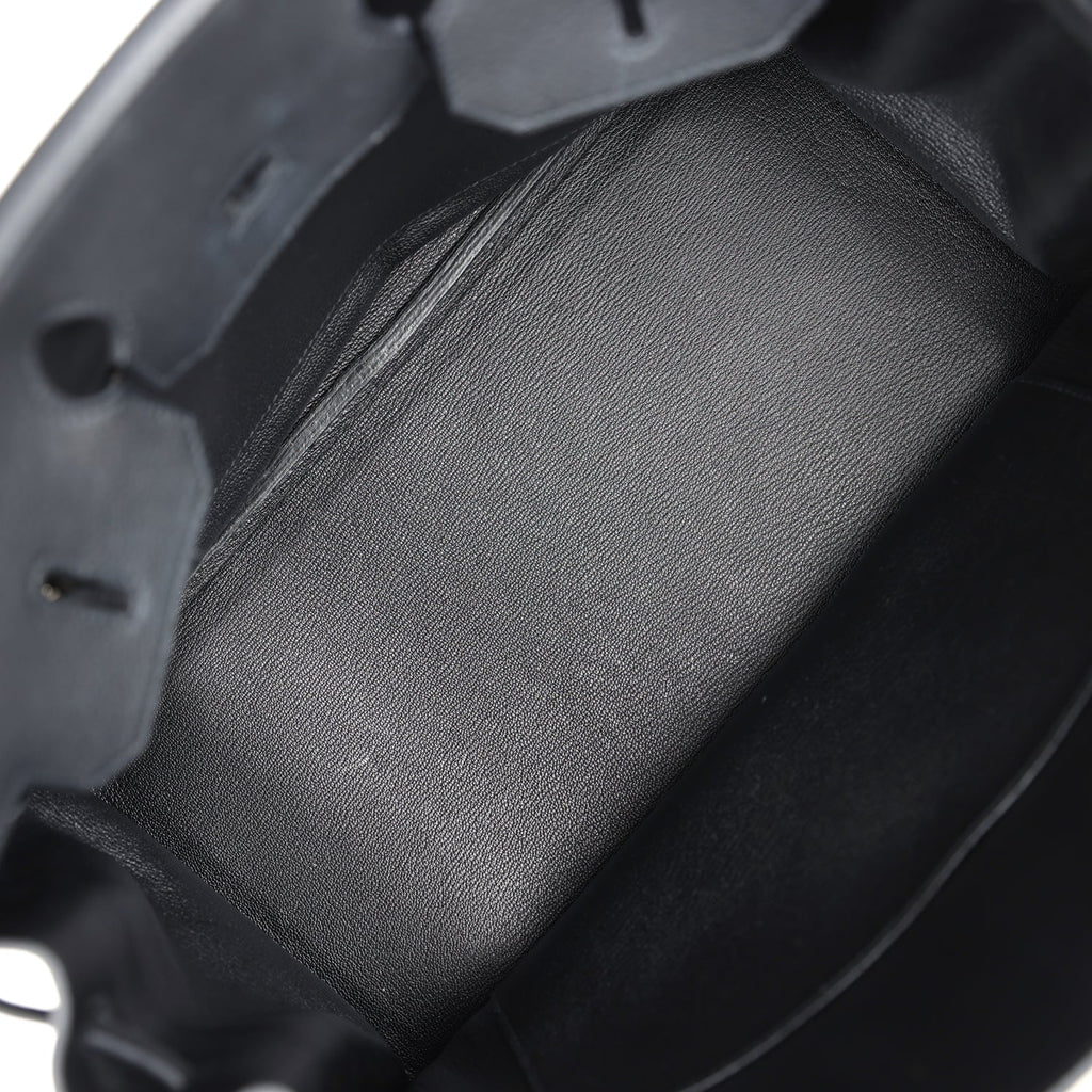Hermes Birkin 35 Black Fjord Palladium Hardware