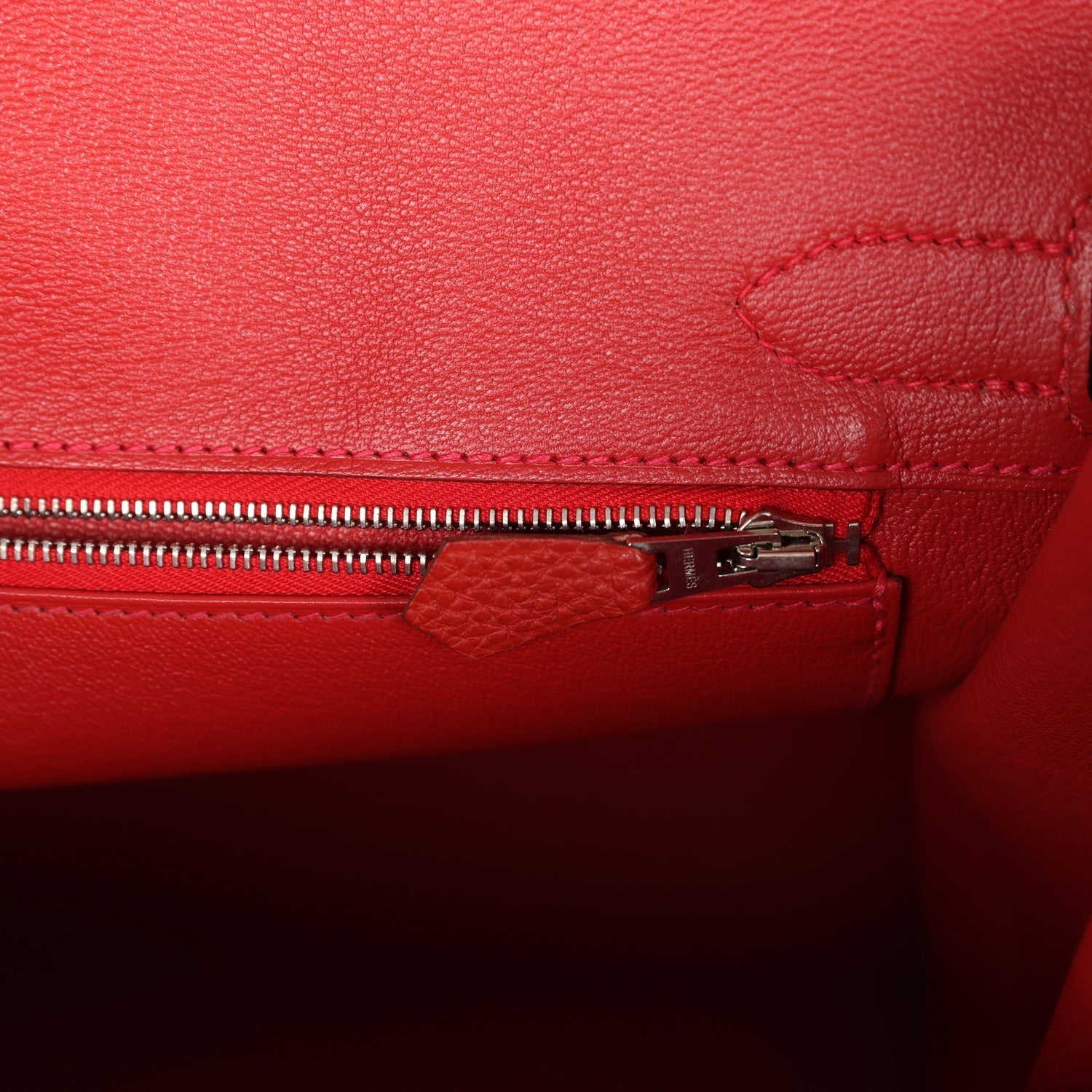 New Hermes Birkin 30 Vermillon Togo Palladium Hardware