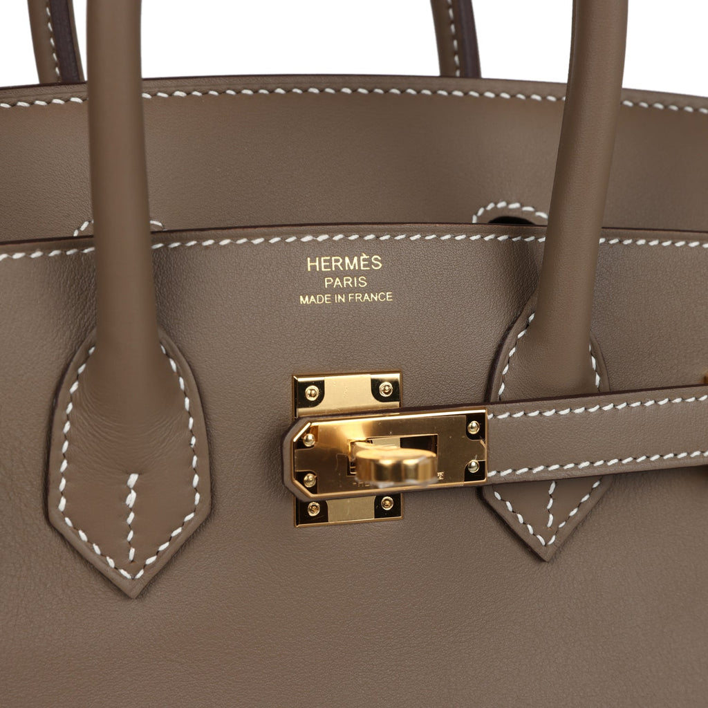Hermes Birkin 25 Etoupe Swift Gold Hardware