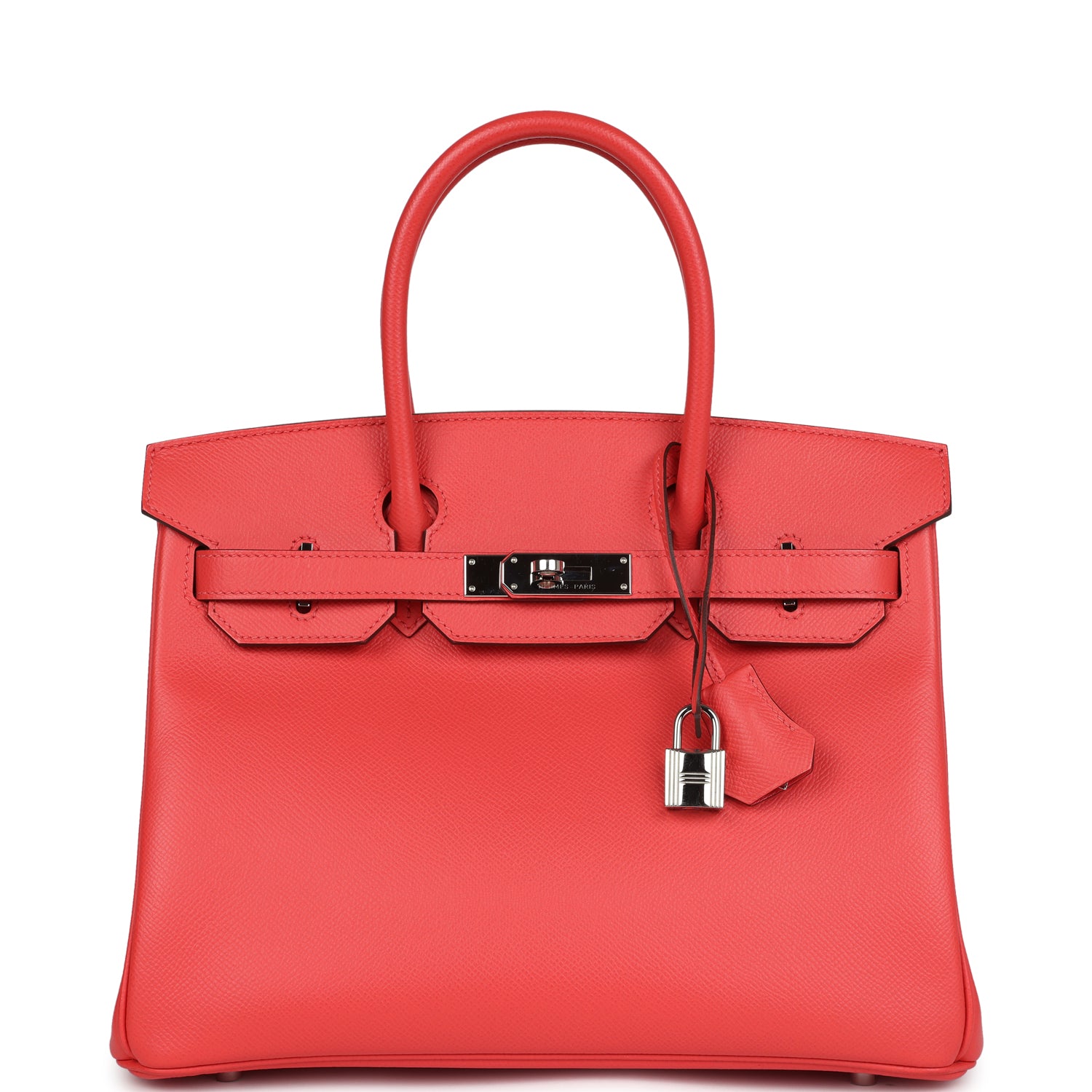 New Hermes Birkin 30 Rose Jaipur Epsom Palladium Hardware