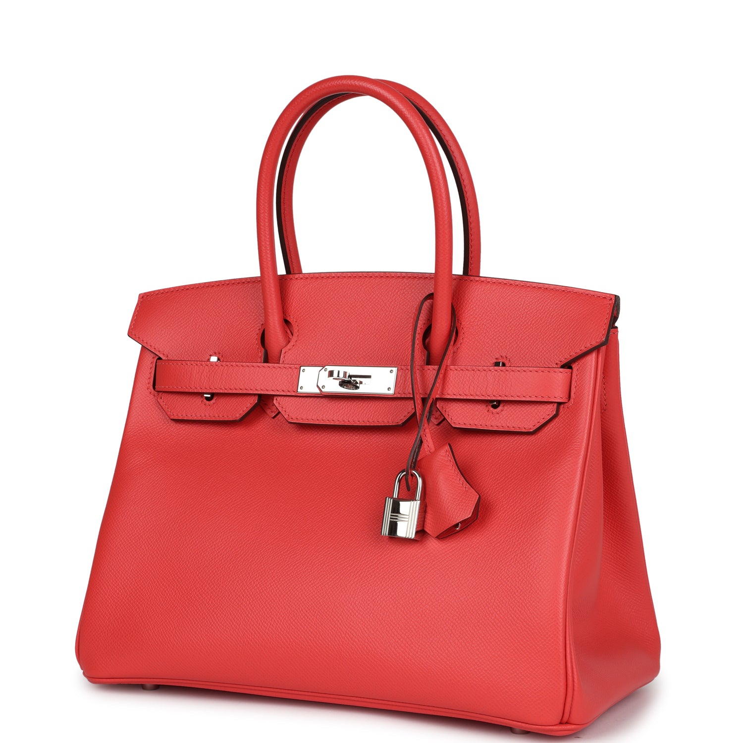 New Hermes Birkin 30 Rose Jaipur Epsom Palladium Hardware