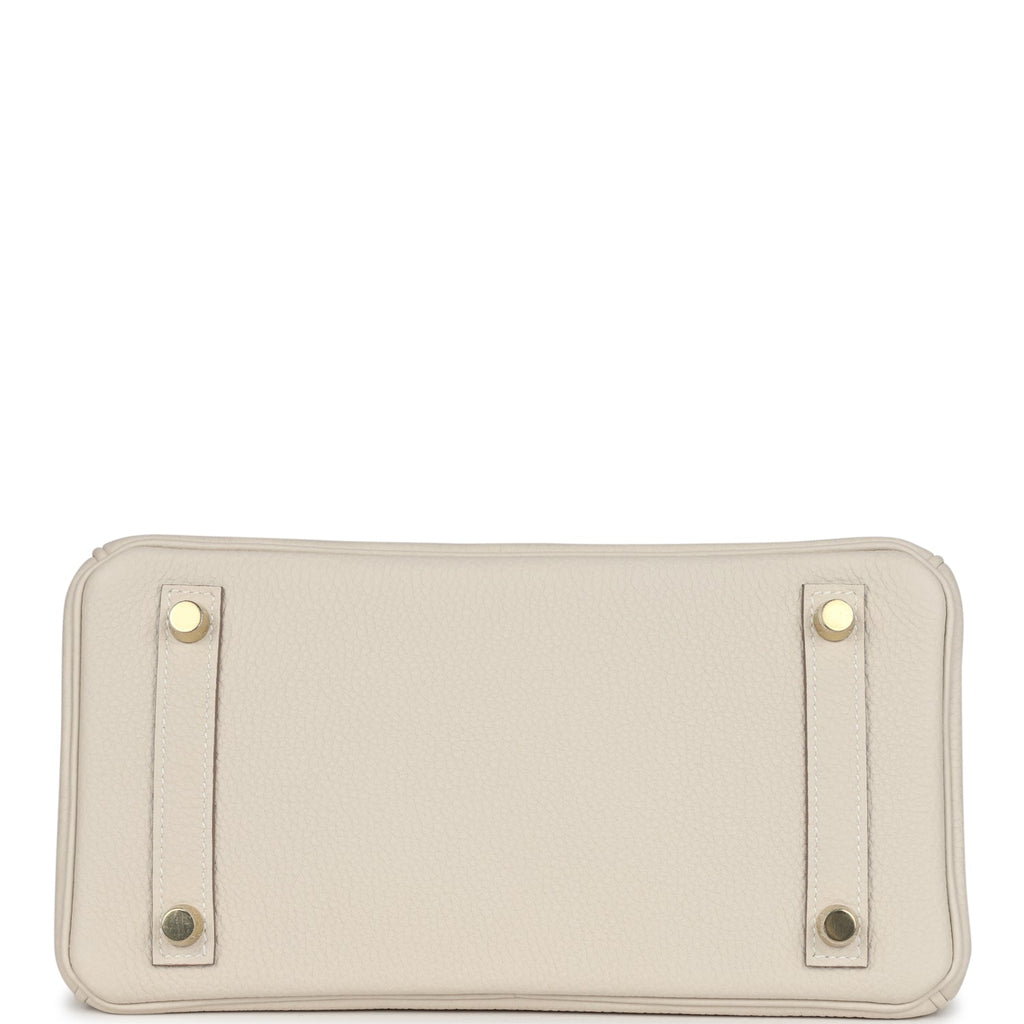 Hermes Birkin 25 Craie Togo Gold Hardware