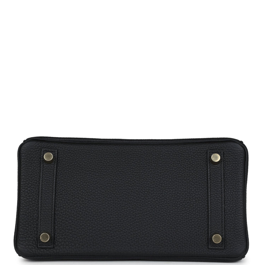 Hermes Birkin 25 Black Togo Gold Hardware