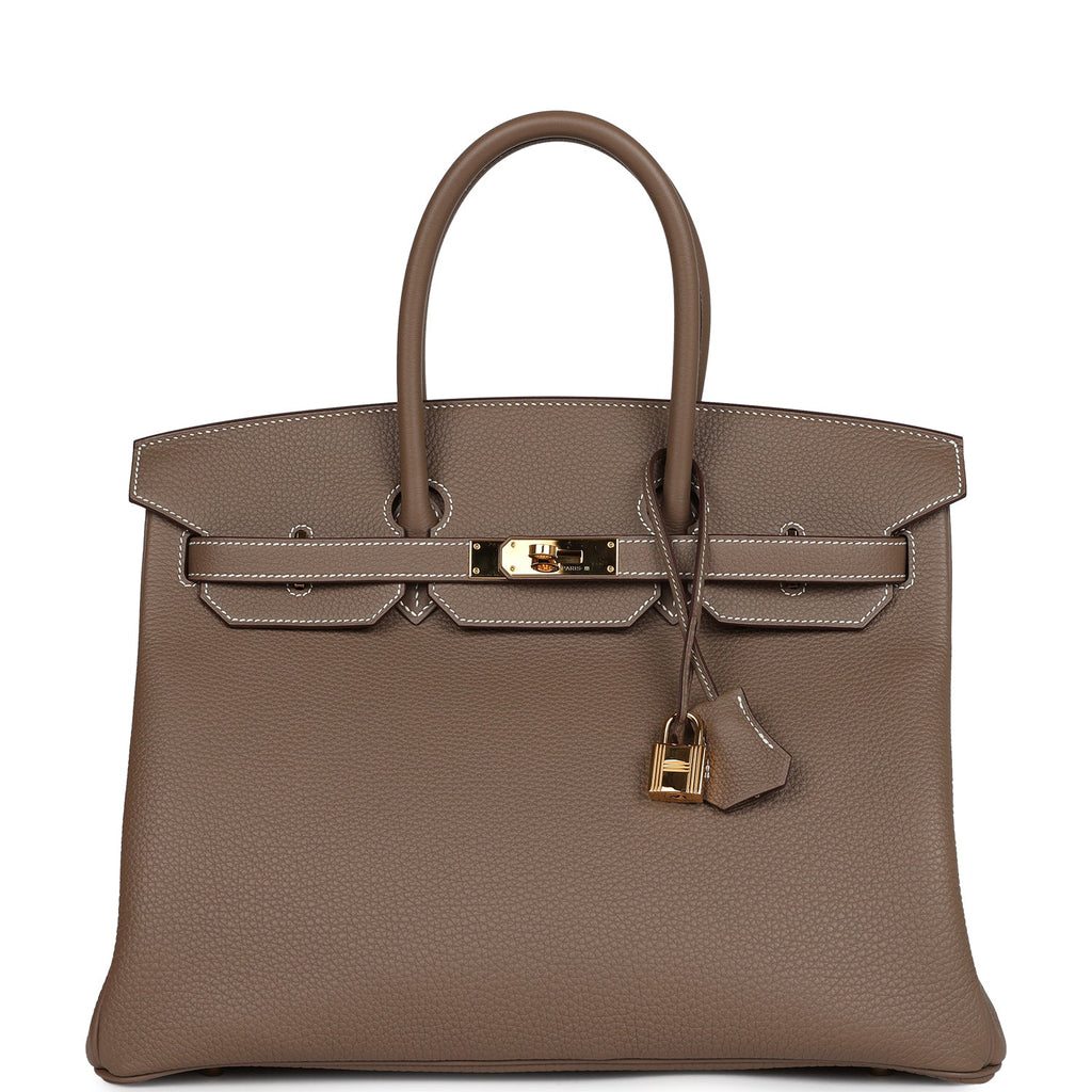 Hermes Birkin 35 Etoupe Togo Gold Hardware