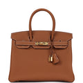 Hermes Birkin 30 Gold Togo Gold Hardware