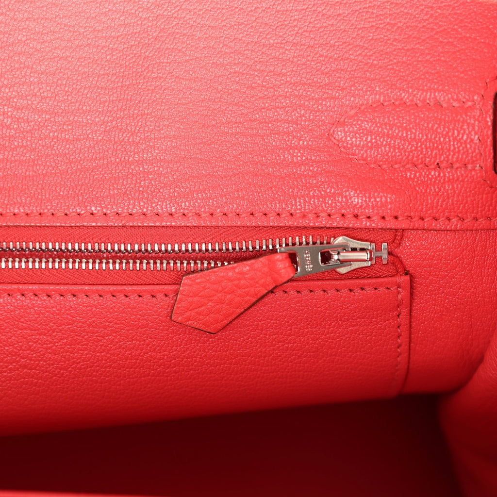 New Hermes Birkin 30 Rose Jaipur Clemence Palladium Hardware