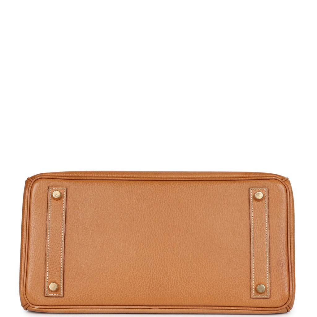 New Hermes HAC Birkin 32 Naturel Ardennes Gold Hardware