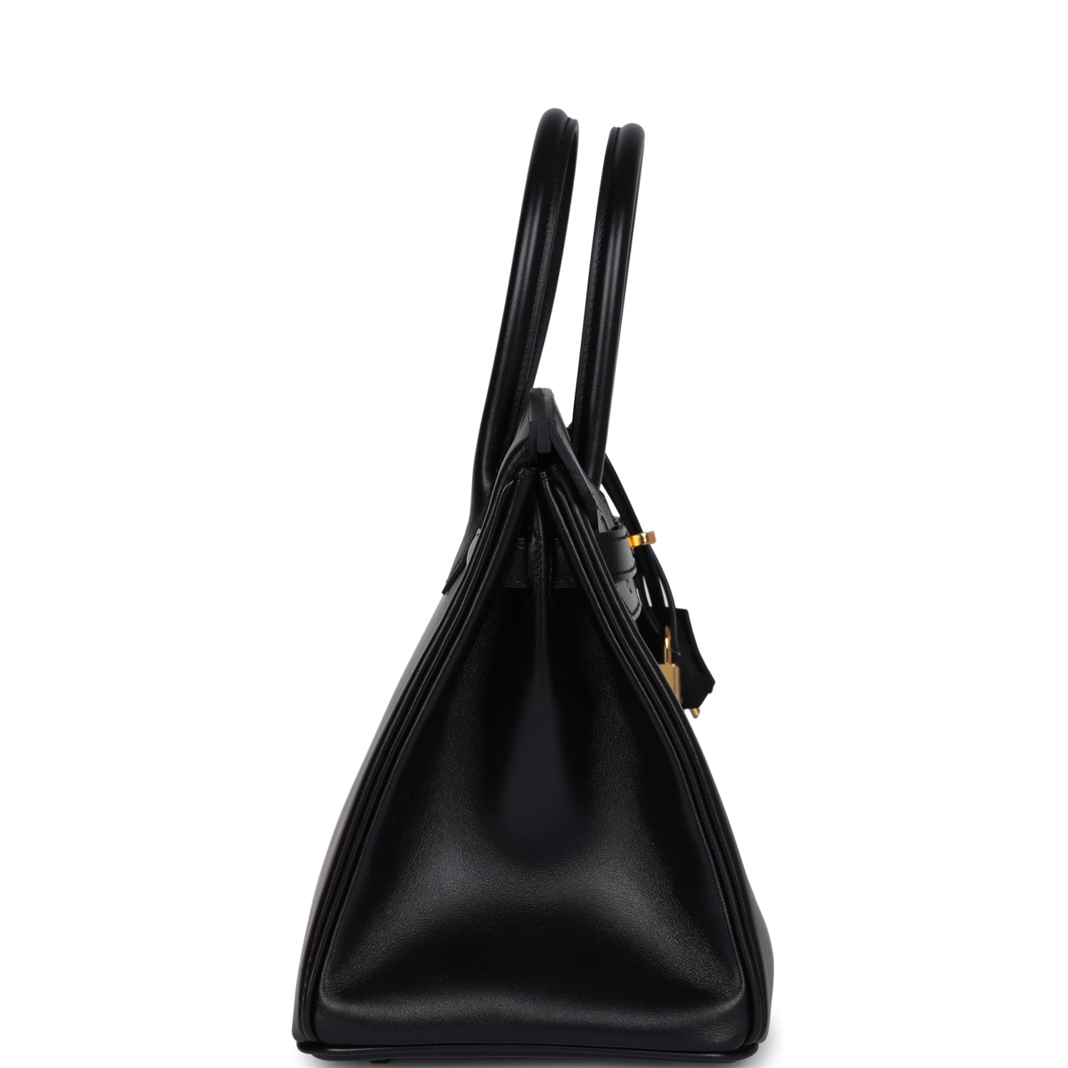 Hermes Birkin 30 Black Tadelakt Gold Hardware