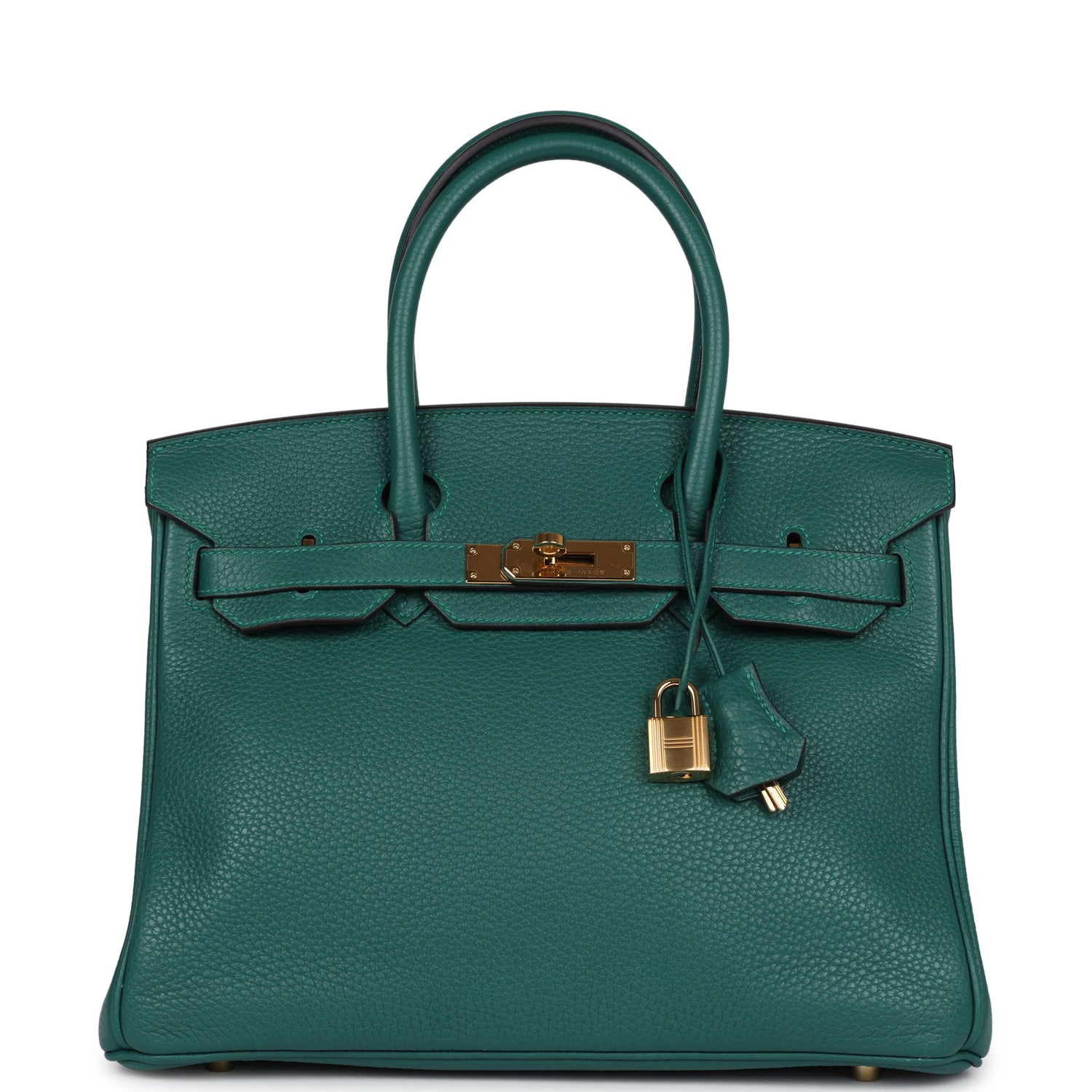 New Hermes Birkin 30 Malachite Clemence Gold Hardware