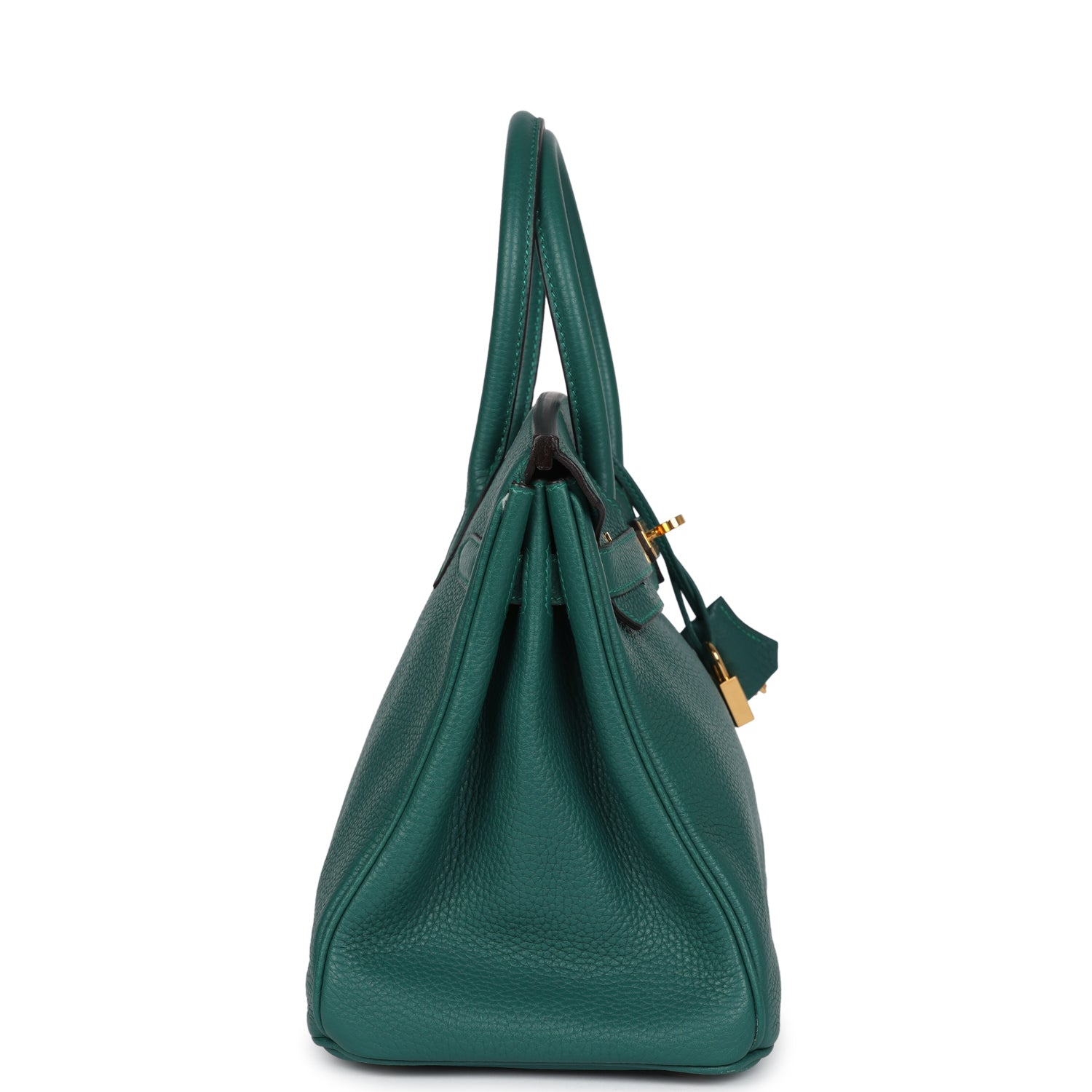 New Hermes Birkin 30 Malachite Clemence Gold Hardware