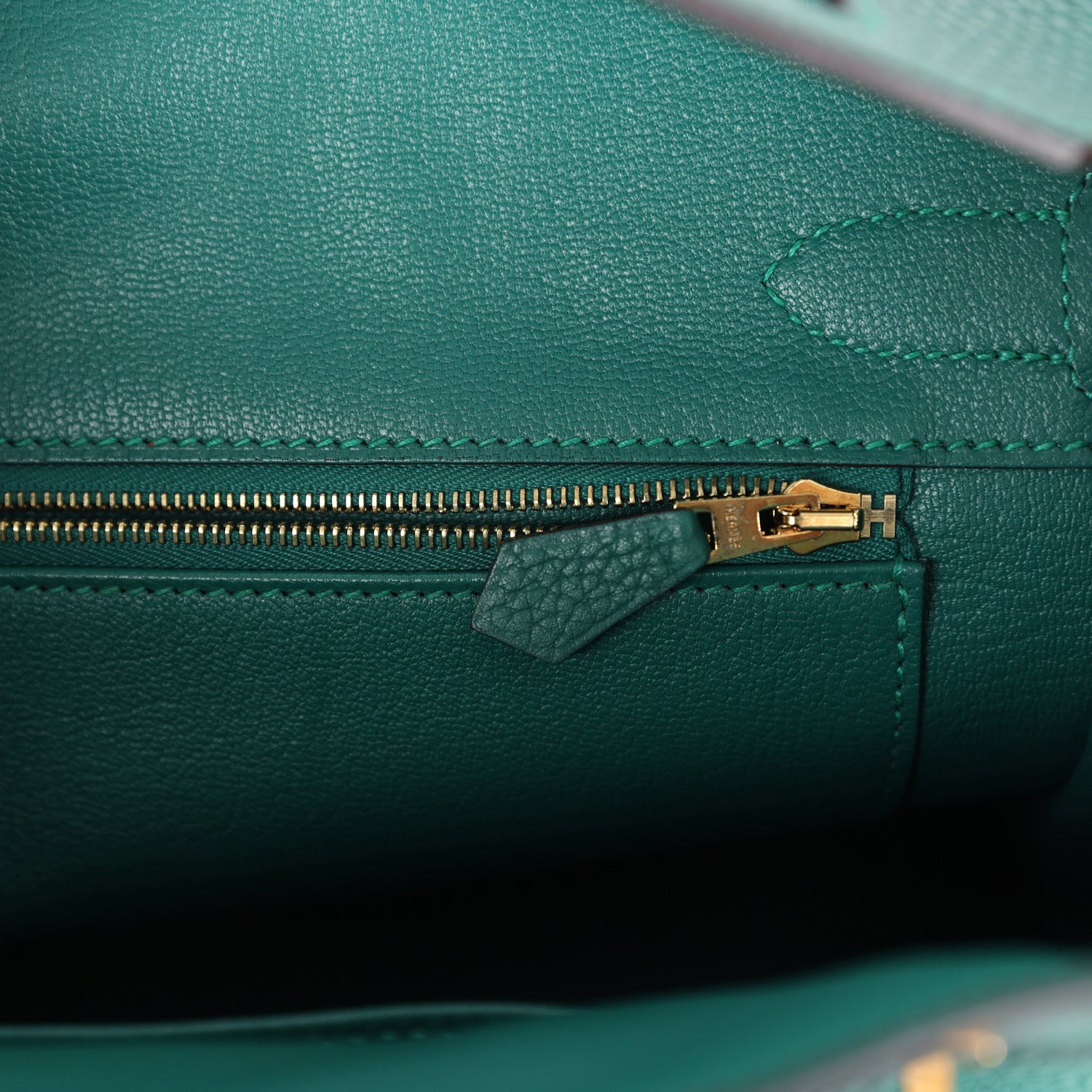 New Hermes Birkin 30 Malachite Clemence Gold Hardware