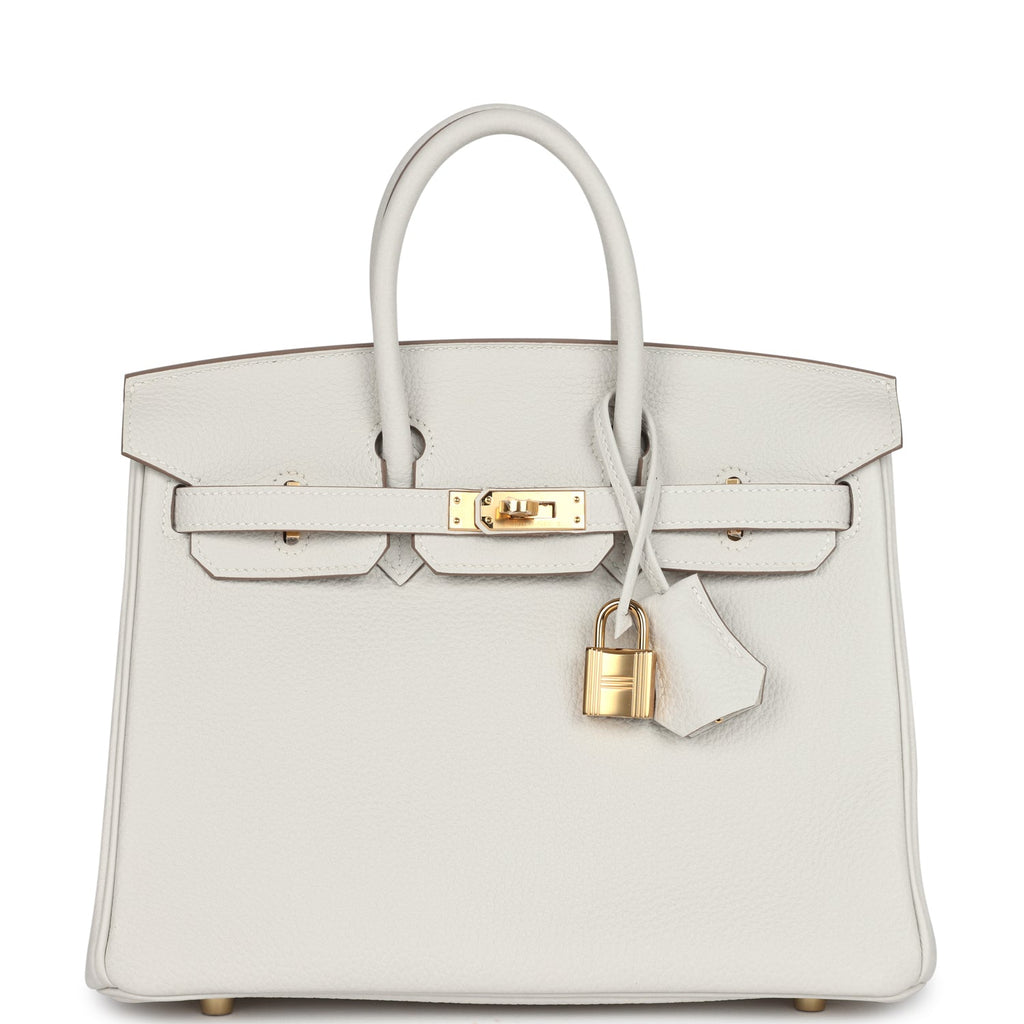Hermes Birkin 25 Gris Pale Togo Gold Hardware