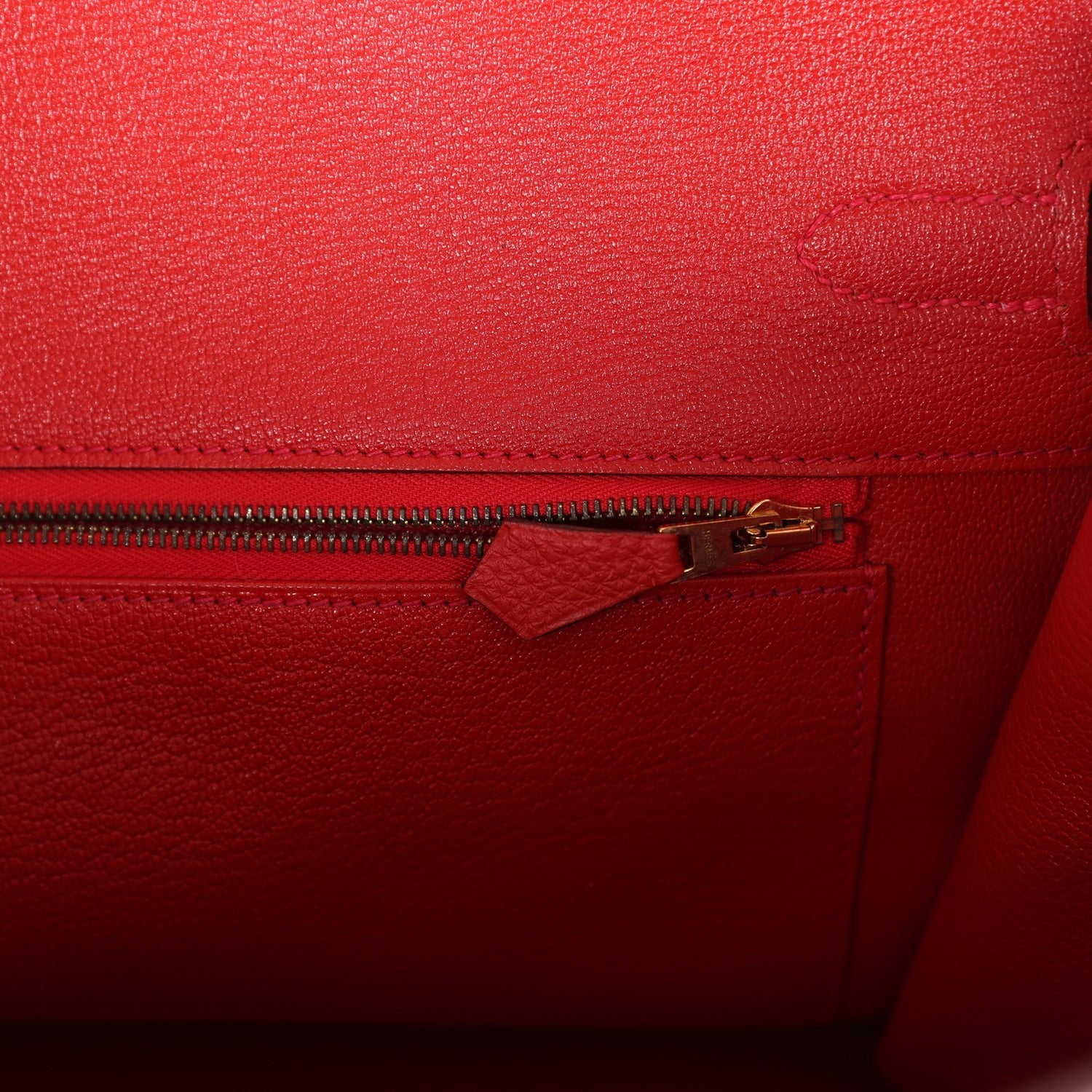 Pre-owned Hermes Birkin 35 Rouge Tomate Togo Gold Hardware
