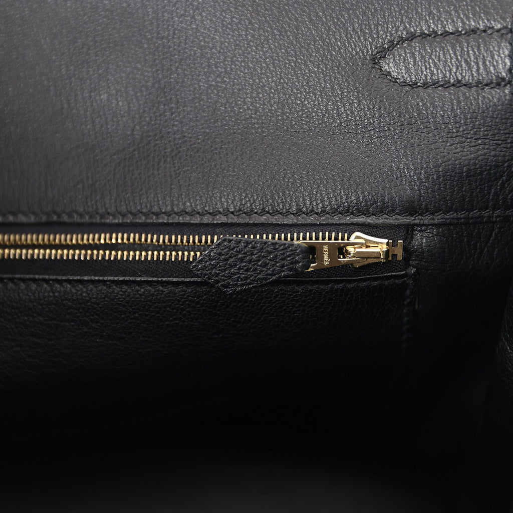 Hermes Birkin 40 Black Togo Gold Hardware