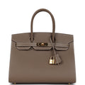 Hermes Birkin Sellier 30 Etoupe Epsom Gold Hardware