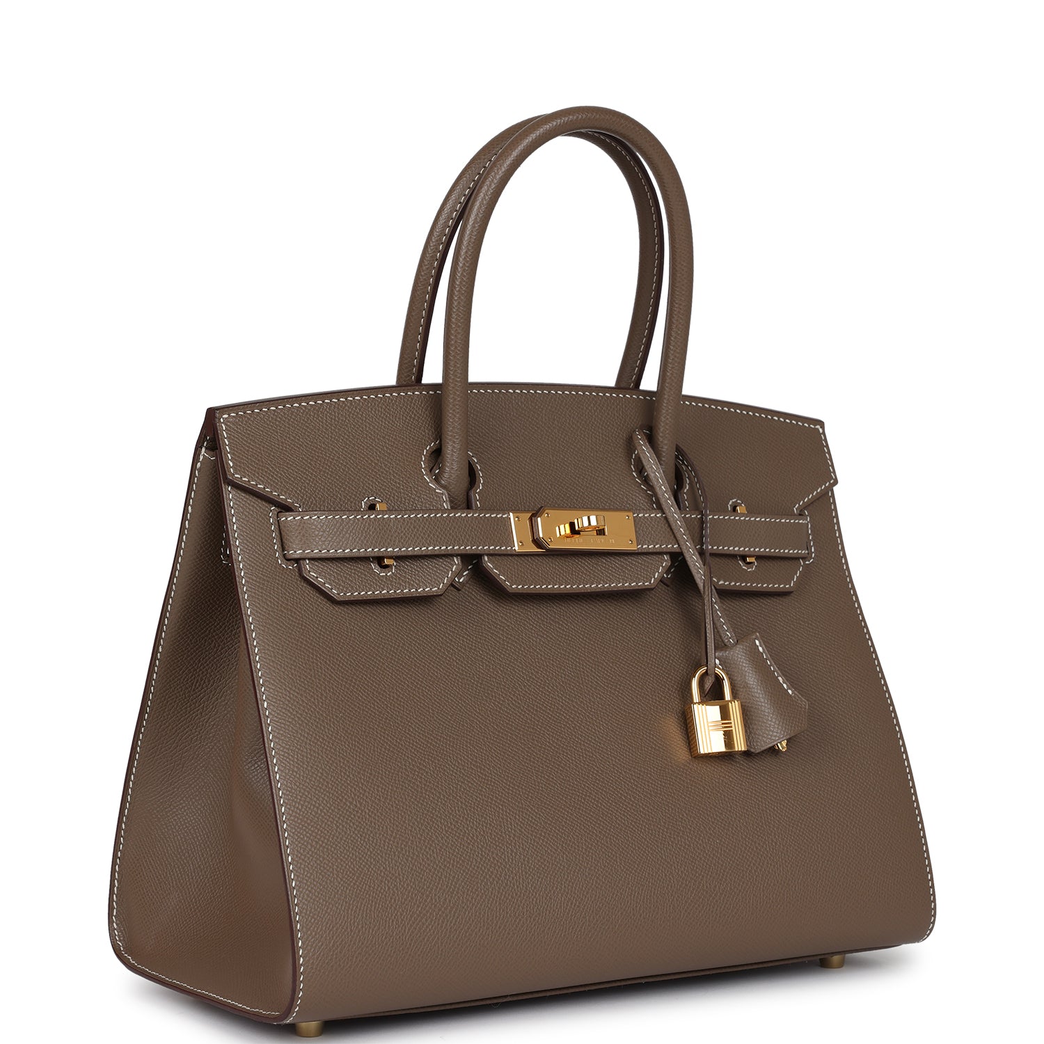 Hermes Birkin Sellier 30 Etoupe Epsom Gold Hardware